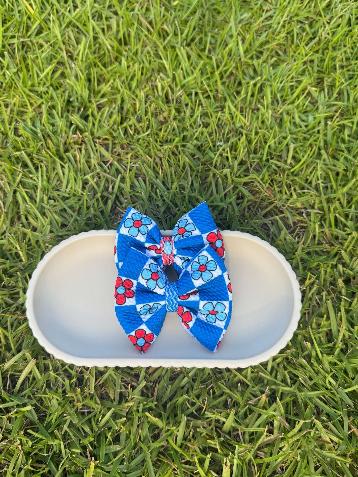 Red & Blue Floral - Piggies