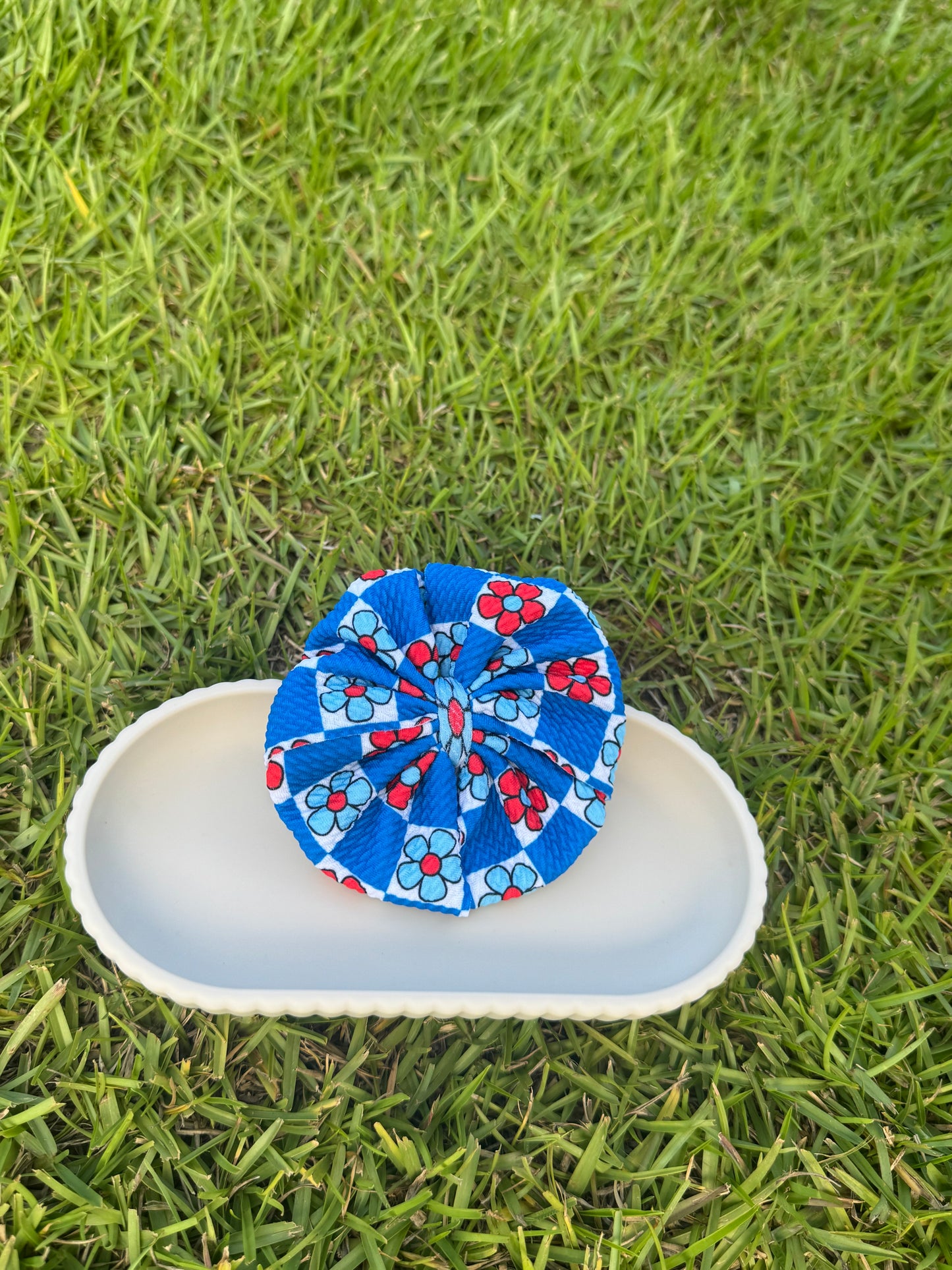 Red & Blue Floral - Messy