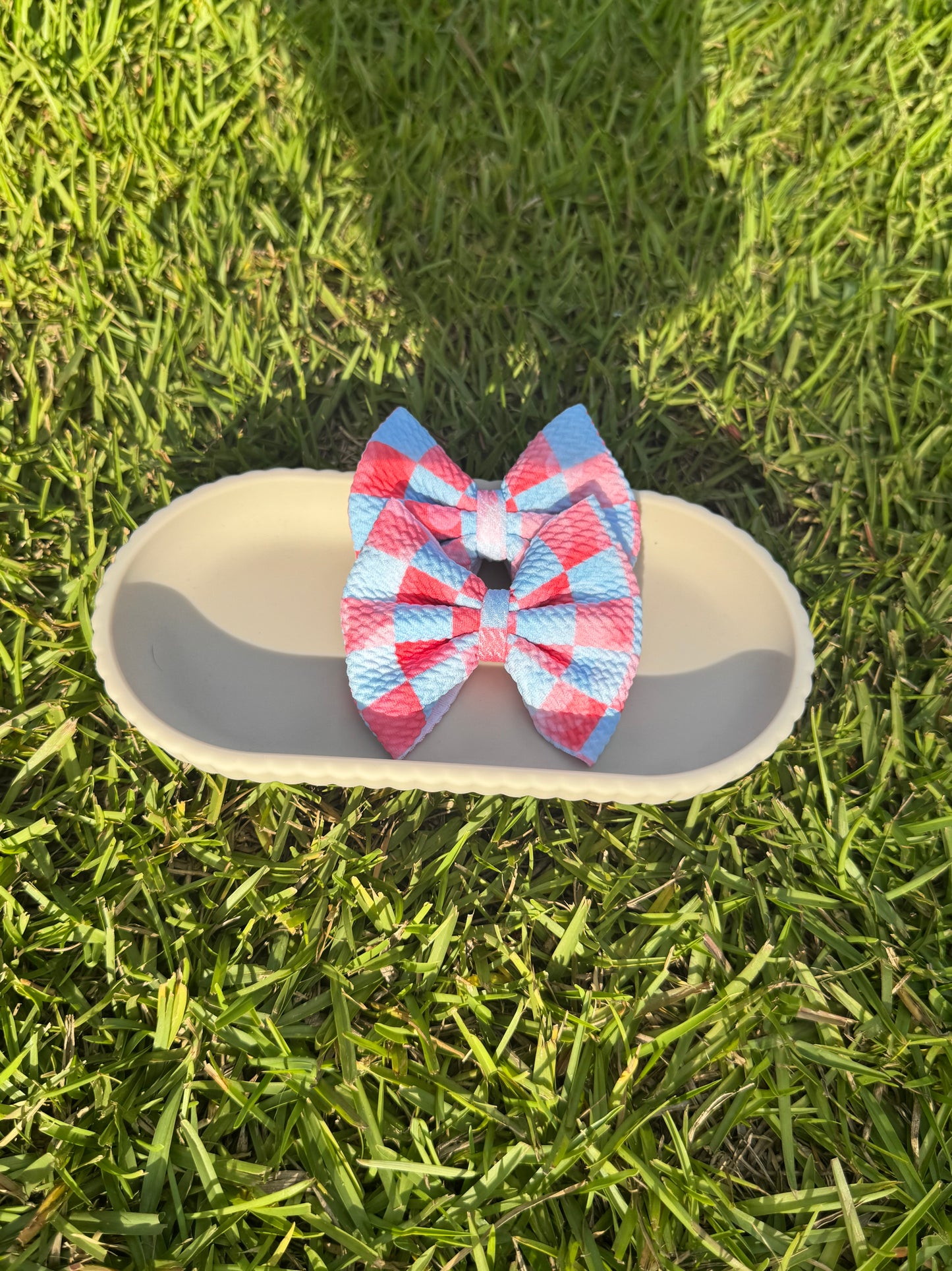Red & Blue Checkered - Piggies