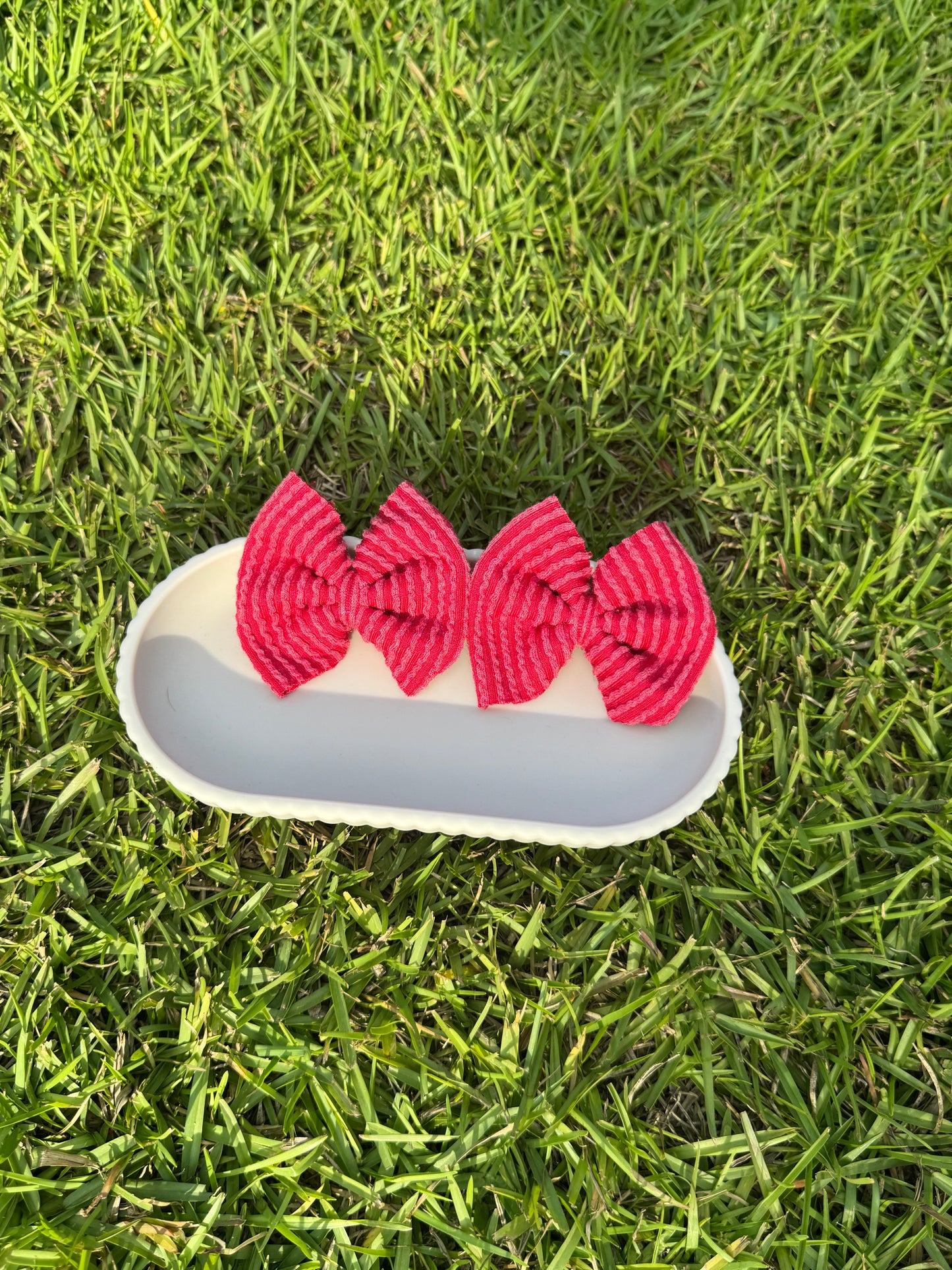 Red Ribbed - Single or Piggies