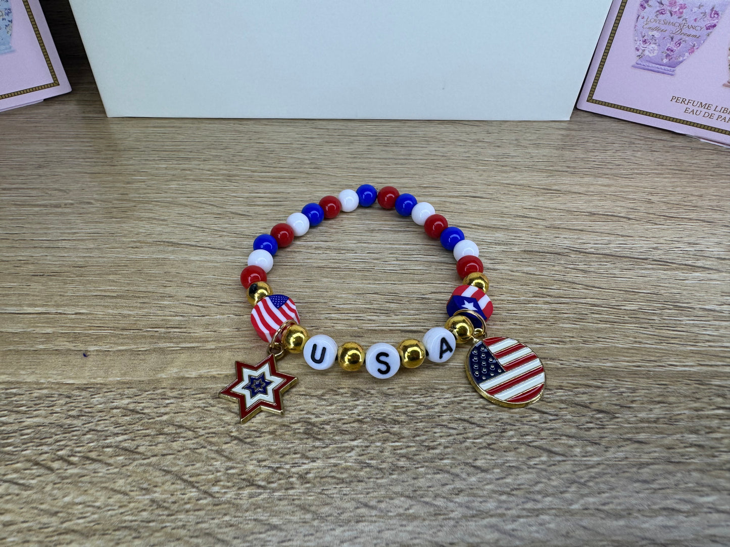 USA Charm Bracelet